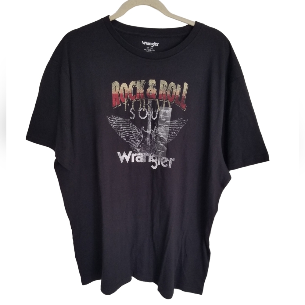 NWT Wrangler Graphic Tshirt Rock & Roll Soul Size 2XL Short Sleeves